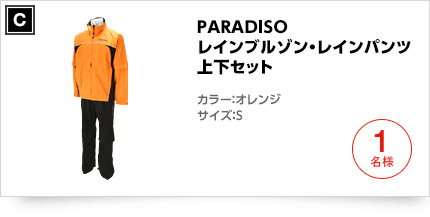 ブリヂストン PARADISO レインブルゾン・レインパンツ上下セット 81S01