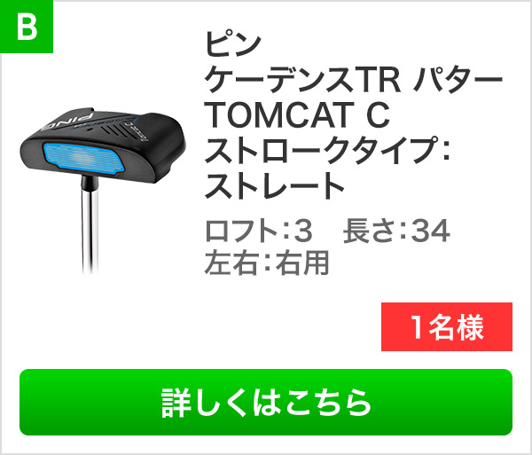 PING ケーデンスTR パター TOMCAT C ストロークタイプ：ストレート