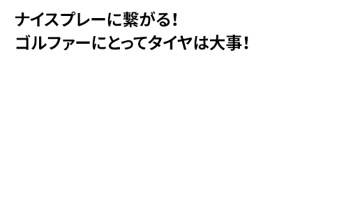 ［ナイスプレーに繋がる！ゴルファーにとってタイヤは大事！］「ブリヂストン タイヤオンラインストア」活用術