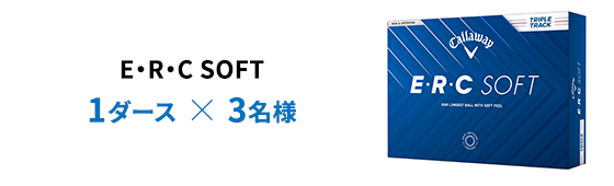 E・R・C SOFT 1ダース × 3名様