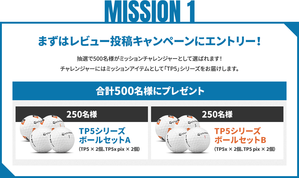 MISSION 1 まずはレビュー投稿キャンペーンにエントリー！