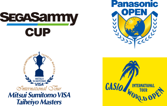 SEGA Sammy CUP、Panasonic OPEN、Mitsui Sumitomo VISA Taiheiyo Masters、CASIO WORLD OPEN